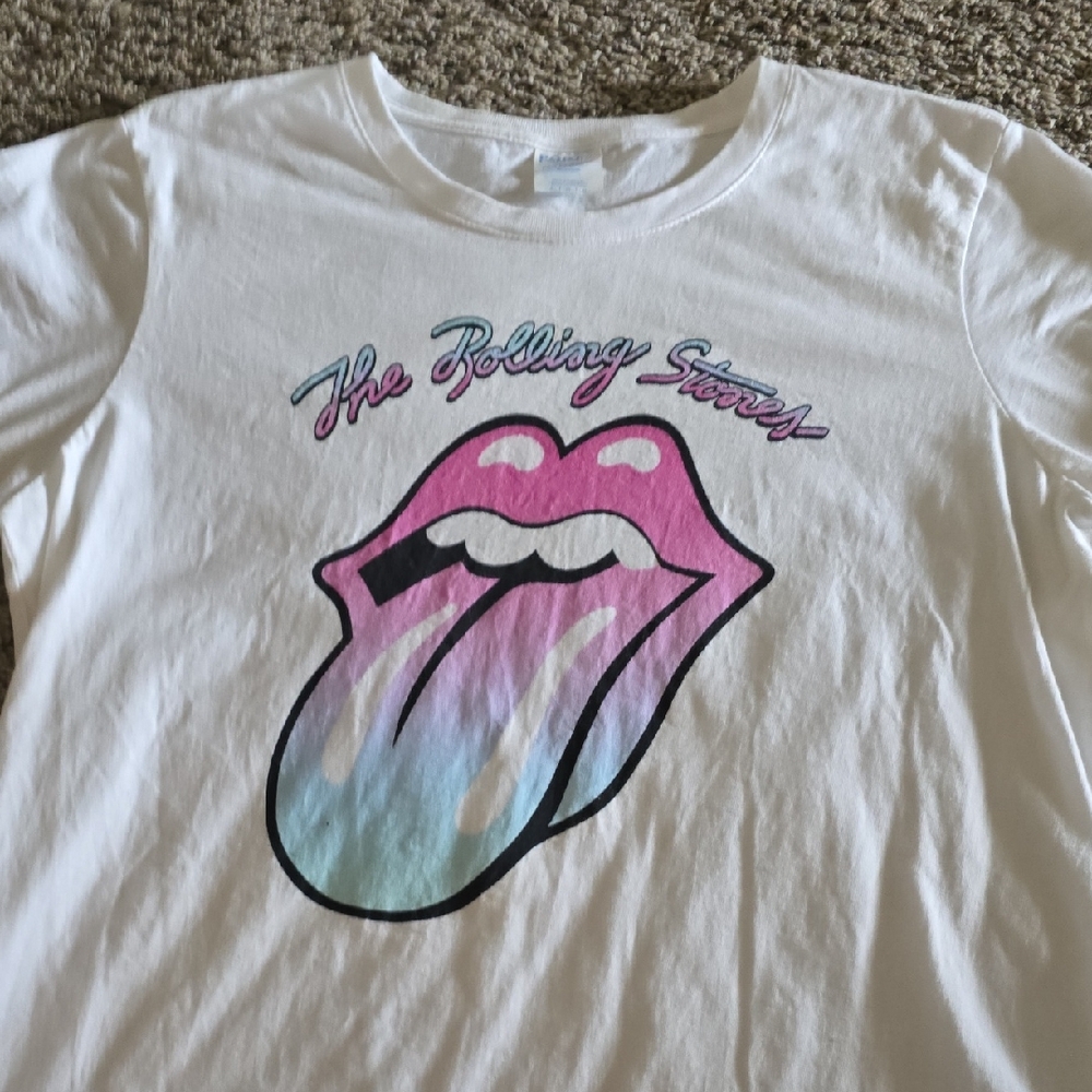 Fruit of the Loom White Graphic Long Sleeve Tee